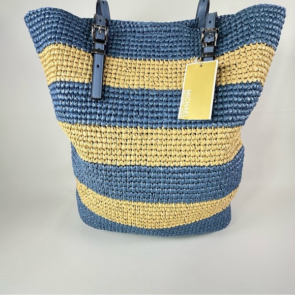 NWT Women’s Michael Kors Quinn Hand Crocheted Tote/Shoulder Bag - Picture 3 of 9